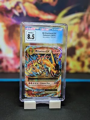 2016 Pokemon M Charizard EX Full Art Mega Evolutions 13/108 CGC 8.5 • $30