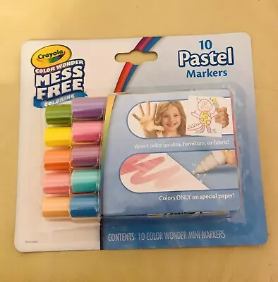 Crayola Color Wonder Mini Markers 10/Pkg-Pastels • £7