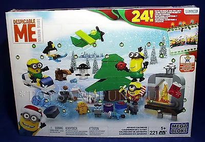 New DESPICABLE ME Advent Calendar MINIONS - Christmas Holiday 221 Pieces 24 DAYS • $21.21