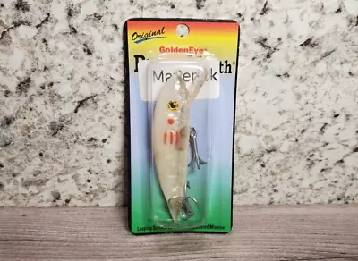 Vintage Goldeneye Maverick Crankbait Floater Fishing Lure No. 223 010 Wht NOS • $21.98