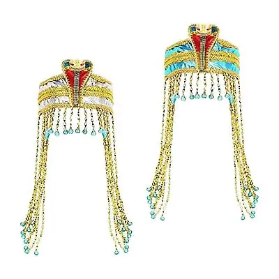 Egyptian Headpiece Egypt Queen Headdress For Stage Performance Theme Parties • £10.03