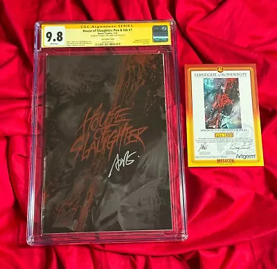 CGC SS 9.8~House Of Slaughter #1 Pen Ink~Megacon Variant~SIGNED Artgerm Lau+COA~ • $33.33