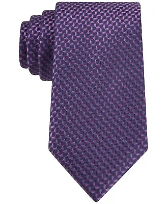 MICHAEL KORS Silk Linked Hexagon Purple Neat Tie New Free Shipping • $17