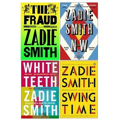 Zadie Smith Collection 4 Books Set Fraud N-w White Teeth Swing Time NEW • £39.99