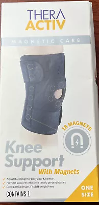 Thera Activ Magnetic Care Knee Support With 18 Magnets One Size Fits L Or R • $16.20