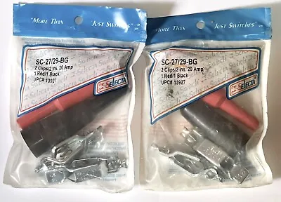 Lot Of 2 Pack Selecta Switch SC-27/29-BG Mueller Crocodile Test Clips 20A • $9.99