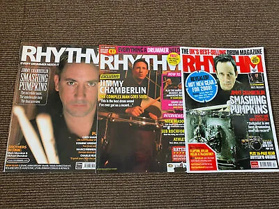 £9 • Buy Smashing Pumpkins Jimmy Chamberlin  Rhythm Drum Magazines X 3