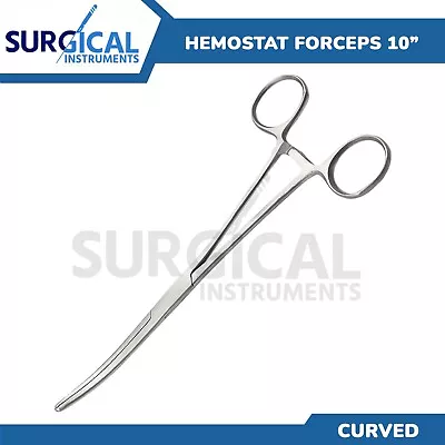 New 10  Fishing Curved Hemostat Forceps Locking Clamps Stainless Steel German Gr • $9.99