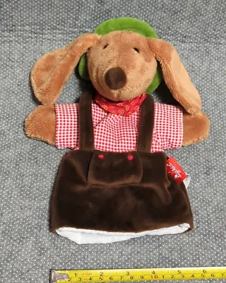 Sigikid My Little Theater -  German Outfit - Plush Dachshund Dog Hand Puppet • $23.99