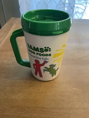 Aladdin 20 Oz Vintage IAMS Dog Food Insulated Travel Coffee Mug Cup Tumbler • $20