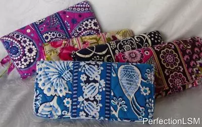 NWT Vera Bradley Gallery Wallet-Choose Your  Pattern Hold Photo's Check & More • $29