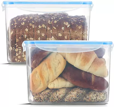 Bread Container [2 Pack] Bread Storage For Homemade Bread | Plastic Bread Box |  • $39.40