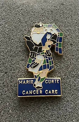 Rare Marie Curie Cancer Care Charity Scottish Piper Pin Badge - Excellent Cond. • £9.95