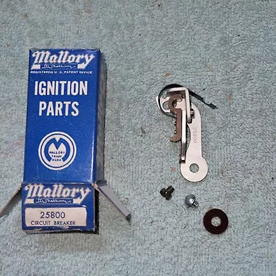 1957-58 Plymouth Chrysler Mallory Distributor Points Contacts 25800 V8 NOS • $16