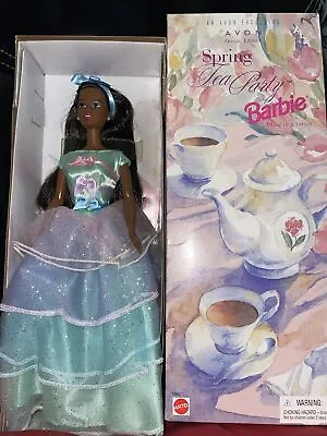 Spring Tea Party Barbie Avon Special African American 1997 3rd In Series 18657. • $350