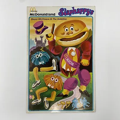 Vintage 70’s McDonald’s McDonaldland Slaphappys Stickers Mayor McCheese Gobblins • $9.99