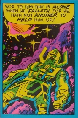 GALACTUS MARVEL THIRD EYE Black Light Greeting Card JOHN BUSCEMA 1971 • $85