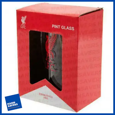 £14.95 • Buy Liverpool FC Pint Stein Glass Tankard Boxed Official Merchandise NEW UK