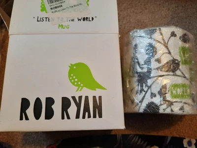 £12 • Buy Rob Ryan Mug Listen To The World Vintage 2010 Spring Art 
