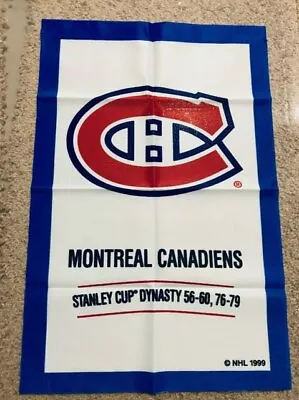 1999 Montreal Canadiens 11 X16  Stanley Cup Dynasty BANNER  11 X16  RARE Limited • $10.90