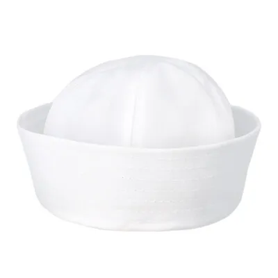 Cute White Doughboy Navy Sailor Hat Fishing Marine Popeye Costume Hat Cap • £8.26