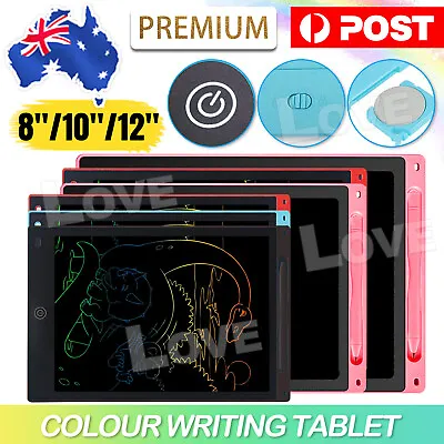 8.5 10 12  LCD Writing Tablet Drawing Board Colorful Doodle Handwriting Pad HOT • $7.25