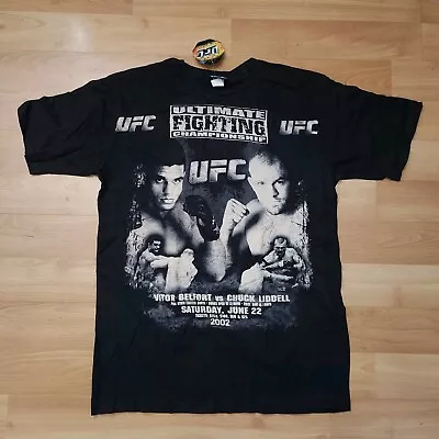 Vintage 2002 UFC Fight Tshirt NWT Belfort Vs Lidell Men's Sz L • $27