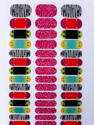 $6 • Buy Jamberry Full Sheet Webs And Monsters Juior Nail Wraps Retired February 2014