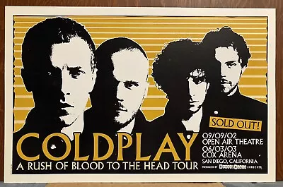 Coldplay Rush Of Blood Tour Poster  • $42.46