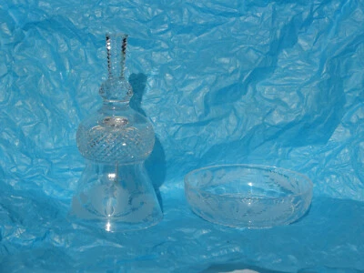 £24.99 • Buy Edinburgh Crystal Thistle Dinner Bell Signed & Dish