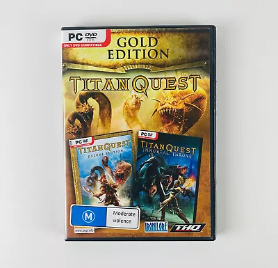 Titan Quest Gold Edition ( Deluxe + Immortal Throne) Windows PC-DVD FREE POST • $23.99