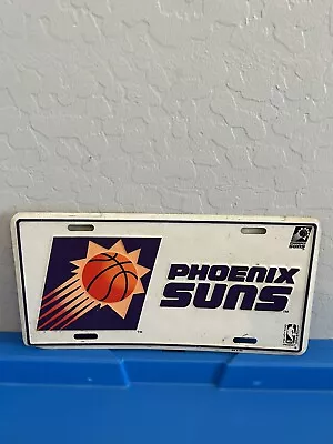 Vintage 1990s Phoenix Suns NBA Logo Metal Vehicle Front License Plate • $16.99