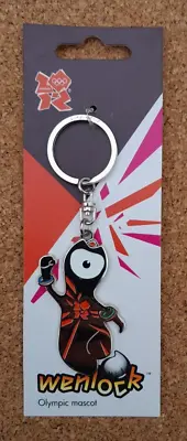 Official London 2012 Olympic Wenlock Mascot Metal Keychain Keyring New • £4.95