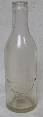 Livingston Montana Embossed Soda Bottle Park Bottling Works NICE SHAPE • $55