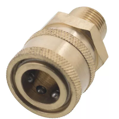 3/8  MPT Male Brass Socket Quick Connect Coupler For Pressure Washer Nozzle • $11.99