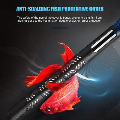 Steel Adjustable Aquarium Heater Submersible Thermostat Heating Rods Fast • $3.78