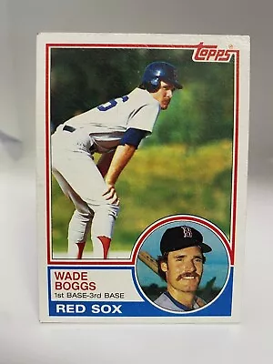 Wade Boggs Boston Red Sox 1983 Topps Rookie Baseball Card #498 • $11.99