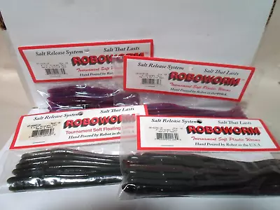 Robo Worm   Aaron's Magic * Finesse Worrms Lot  Of 5 Packages * • $17.50