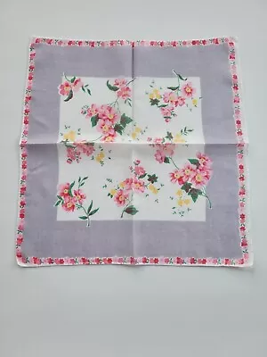 Vintage Ladies Hankie Pink Floral • $3.25