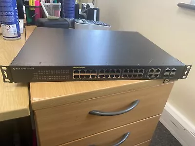 ZyXEL GS192024HP 24 Port Rack Mountable Ethernet Switch • £25