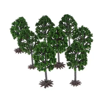 8pcs Model Laurel Tree With Base 1:75 Scale Diorama Park Garden Miniature • £11.27