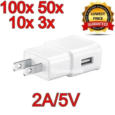 Lot 2A USB Wall Charger Plug Home Power Adapter For Samsung Android Phone LG HTC • $119.94