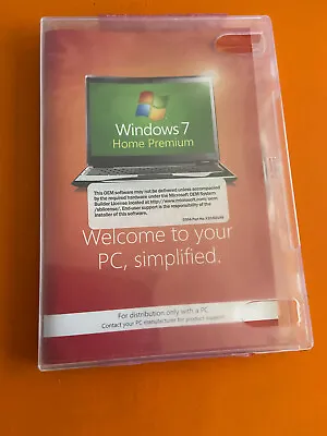 Microsoft Windows 7 Home Premium 32 Bit SP1 Full Version DVD With Product Key • $44.09