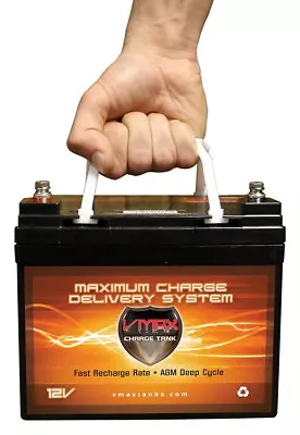 Golf Caddie VMAX V35-857 AGM Caddy U1 35Ah Ea Deep Cycle Battery 7.7x5x6  • $113.93