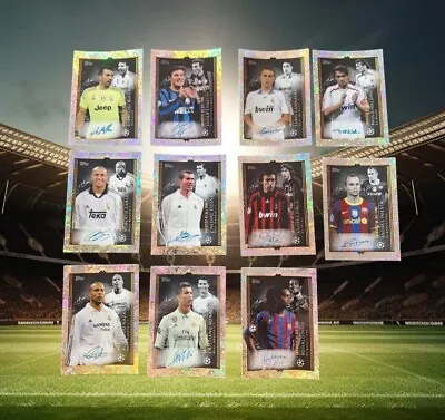 Topps UEFA Champions League 2023/2024 Sticker The G.O.A.T 730-740 ALL 11 STICKER • $39