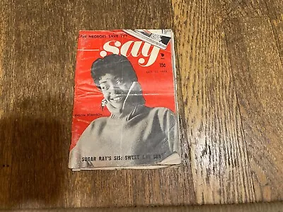 Say Digest Magazine 1955 Black Americana Nat King Cole Newport Jazz Festival • $59.99