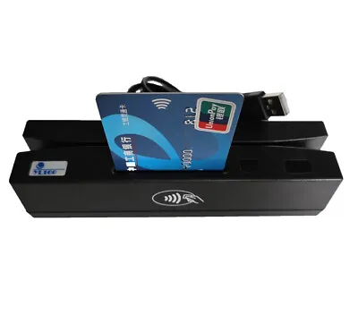 YL160 4-in-1 Magnetic Card Reader + EMV/IC Chip/RFID/PSAM Reader • $58.26