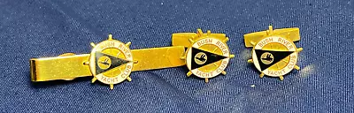 Bush River Yacht Club BRYC CuffLinks/Tie Clip Social Club Chesapeake Bay Boating • $29.95