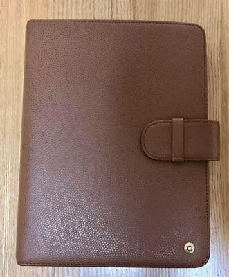 Montblanc Organizer Notebook Cover Brown Leather Stationery Used From Japan • $266.72