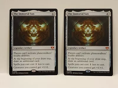 1x The Immortal Sun NM Commander Masters (CMM) Magic: The Gathering MtG • $10.95